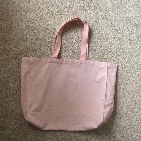 pink Maje canvas tote bag - Picture 3 of 7